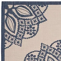 Safavieh Courtyard Collection Kimberly Oriental Indoor/Outdoor Square Area Rug