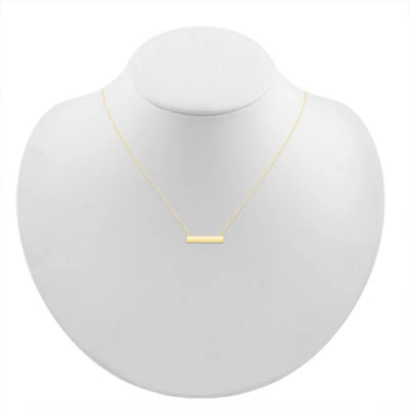 Womens 10K Gold 18 Inch Pendant Necklace