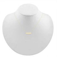 Womens 10K Gold 18 Inch Pendant Necklace