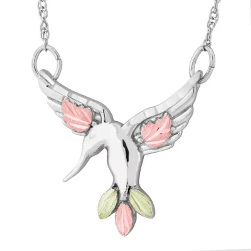 Black Hills Gold Landstroms Womens Sterling Silver 18 Inch Pendant Necklace