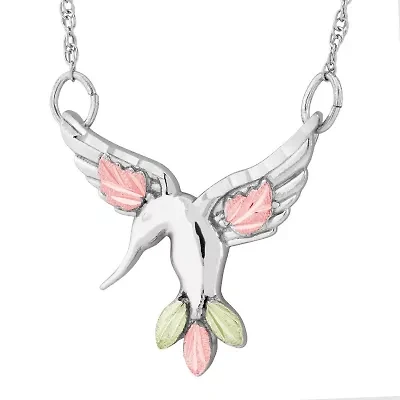 Black Hills Gold Landstroms Womens Sterling Silver 18 Inch Pendant Necklace