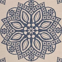 Safavieh Courtyard Collection Kimberly Oriental Indoor/Outdoor Square Area Rug