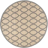 Safavieh Linden Collection Mark Geometric Round Area Rug