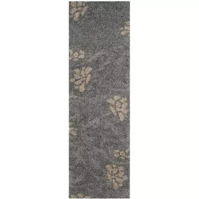 Safavieh Shag Collection Brock Floral Runner Rug