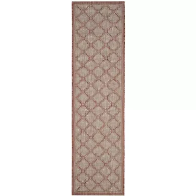Safavieh Courtyard Collection Corrine Oriental Indoor/Outdoor Runner Rug