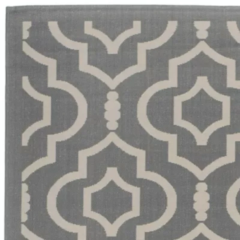 Safavieh Courtyard Collection Meryll Geometric Indoor/Outdoor Runner Rug