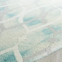 Safavieh Dip Dye Collection Harlan Geometric RoundArea Rug