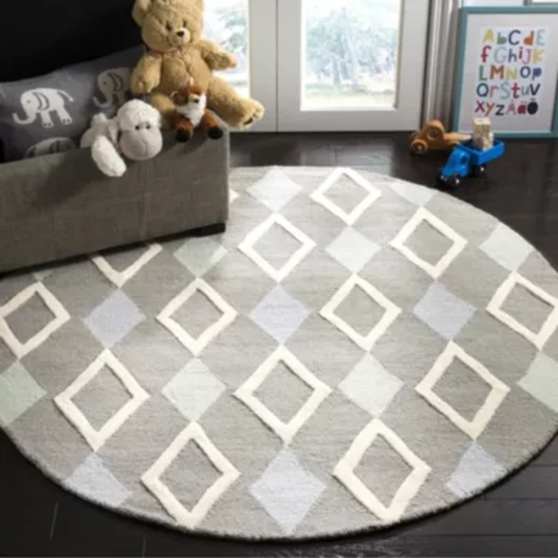 Safavieh Kids Collection Naples Geometric Round Area Rug