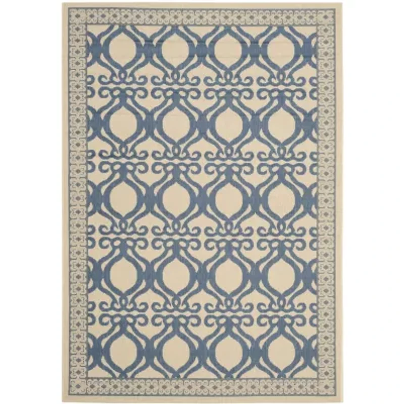 Safavieh Courtyard Collection Desi Geometric Indoor/Outdoor Area Rug