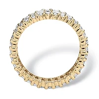 Womens 9 mm 4 3/4 CT. T.W. White Cubic Zirconia 14K Gold Over Brass Band