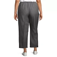 Alfred Dunner Classics Womens Plus Straight Pull-On Pants