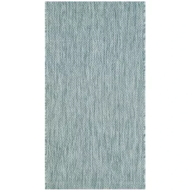 Safavieh Courtyard Collection Monroe Stripe Indoor/Outdoor Area Rug