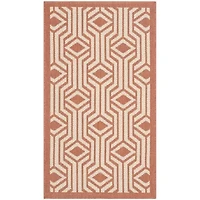 Safavieh Courtyard Collection Dorothy Geometric Indoor/Outdoor Area Rug