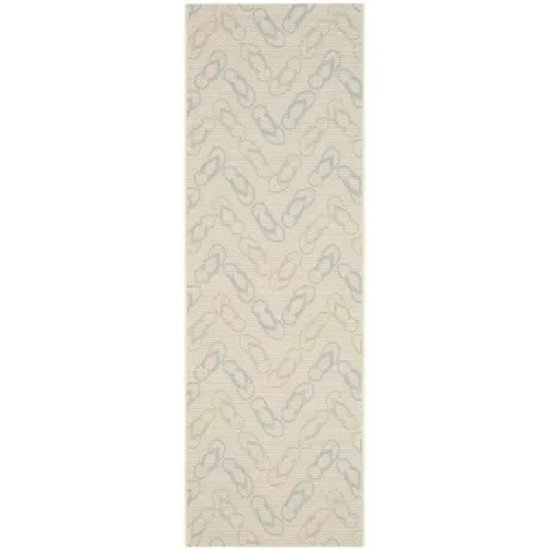 Safavieh Courtyard Collection Andreas Geometric Indoor/Outdoor Runner Rug