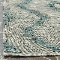 Safavieh Courtyard Collection Lexine Chevron Indoor/Outdoor Runner Rug