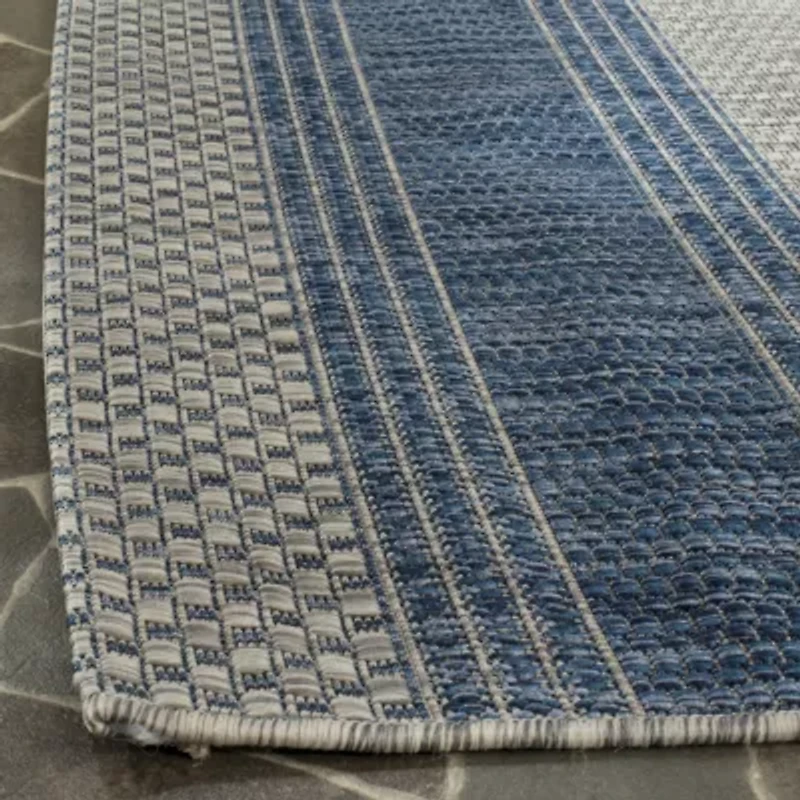 Safavieh Courtyard Collection Jessy Stripe Indoor/Outdoor Area Rug