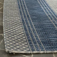 Safavieh Courtyard Collection Jessy Stripe Indoor/Outdoor Area Rug