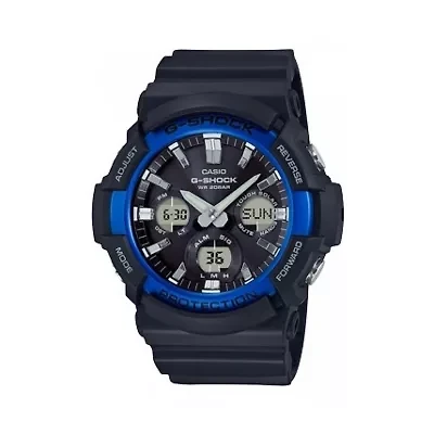 Casio G-Shock Mens Digital Black Strap Watch Gas100b-1a2