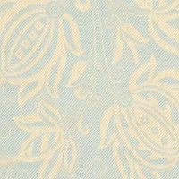 Safavieh Courtyard Collection Tarek Floral Indoor/Outdoor Runner Rug