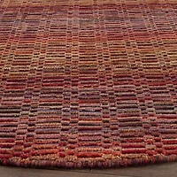 Safavieh Himalaya Collection Lysette Striped Round Area Rug
