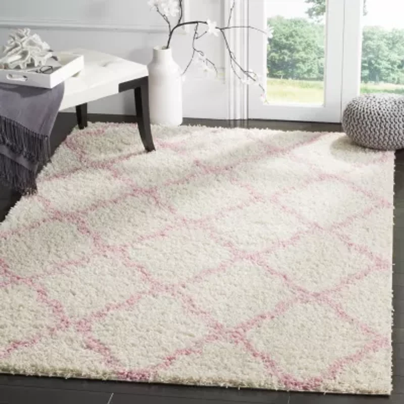 Safavieh Dallas Shag Collection Caris Geometric Area Rug