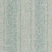 Safavieh Courtyard Collection Elena Geometric Indoor/Outdoor Round Area Rug