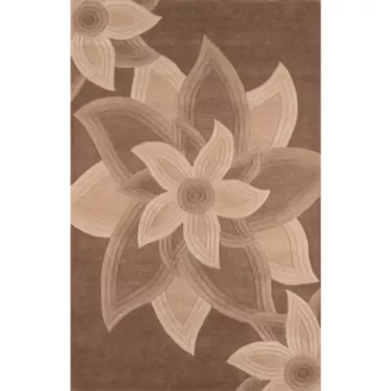 Momeni Delhi 40 Floral Hand Tufted Indoor Rectangular Accent Rug