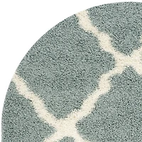 Safavieh Dallas Shag Collection Caris Geometric Round Area Rug