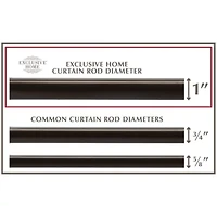Exclusive Home Curtains Napoleon 1 Adjustable Curtain Rod