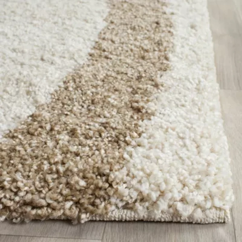 Safavieh Shag Collection Kimmee Abstract Runner Rug