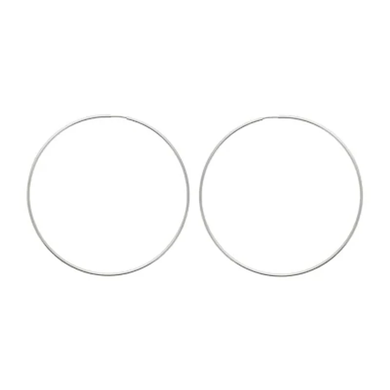 Mixit Womens 80mm Hoop Earrings