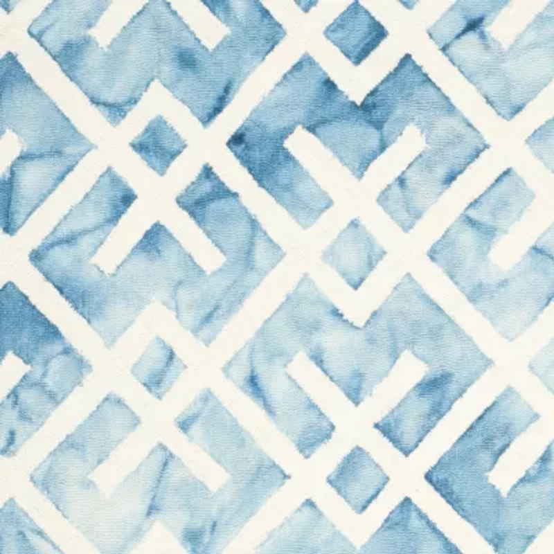 Safavieh Dip Dye Collection Earleen Geometric Round Area Rug
