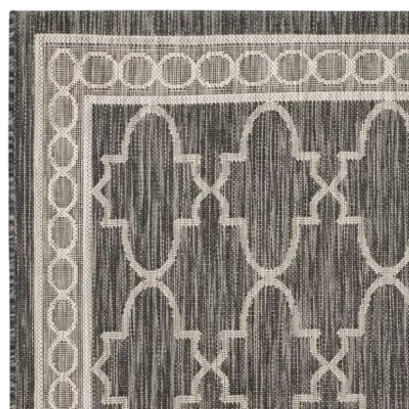 Safavieh Courtyard Collection Keeley Geometric Indoor/Outdoor Area Rug