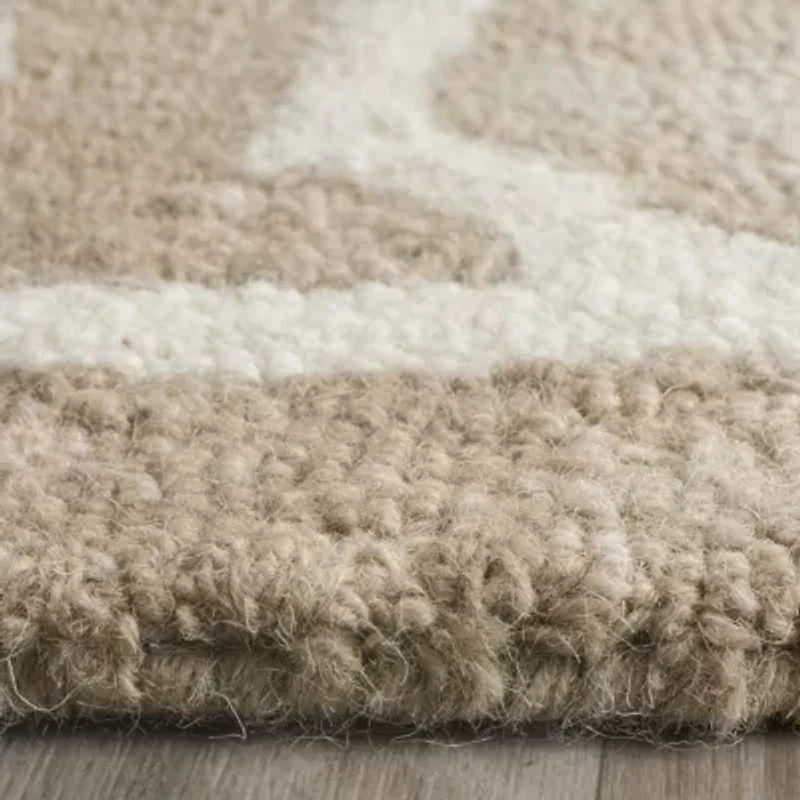 Safavieh Dip Dye Collection Jalen Geometric Round Area Rug