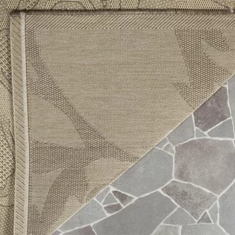 Safavieh Courtyard Collection Elwin Floral Indoor/Outdoor Area Rug