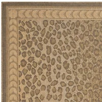 Safavieh Courtyard Collection Daithi Animal Indoor/Outdoor Square Area Rug