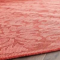 Safavieh Courtyard Collection Louise Damask Indoor/Outdoor Runner Rug