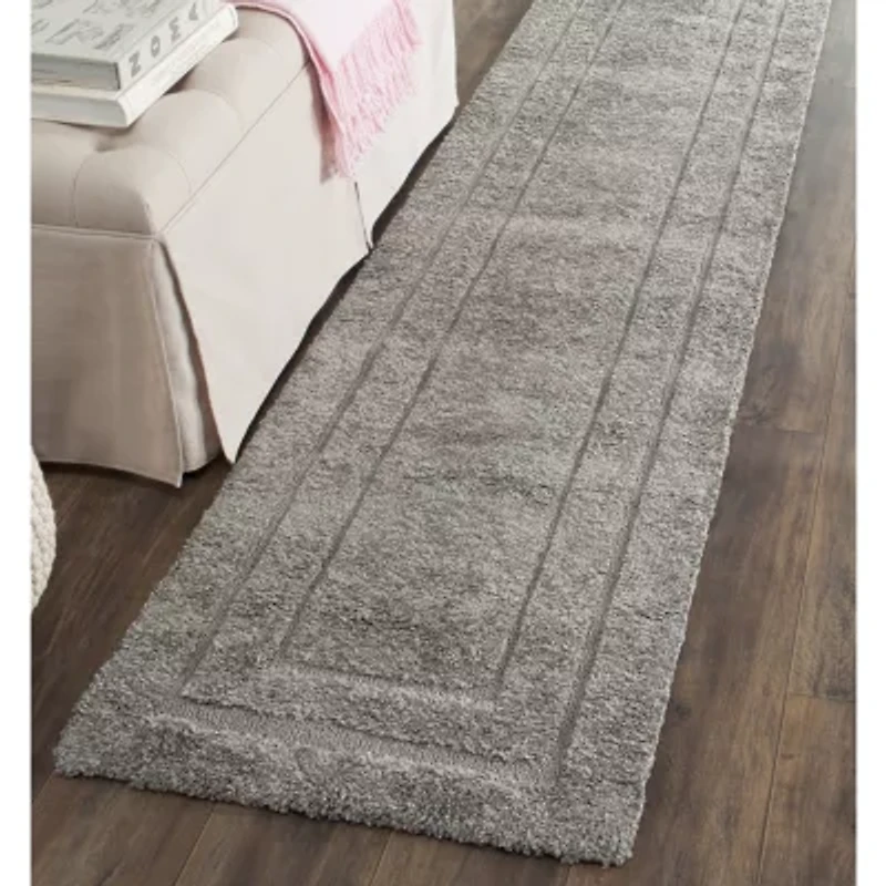 Safavieh Shag Collection Smith Solid Runner Rug