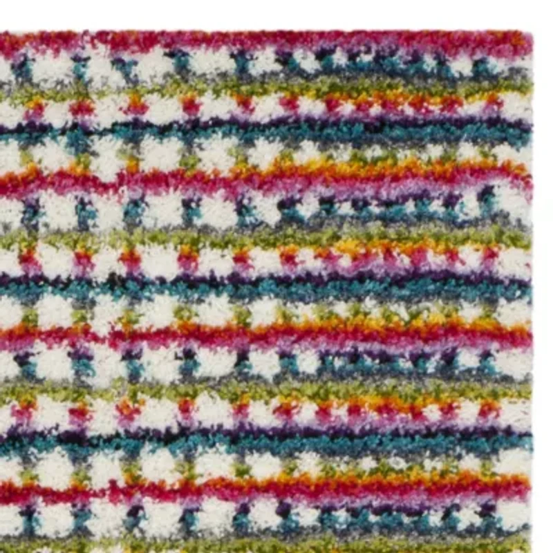 Safavieh Dorian Geometric Shag Rectangular Runner