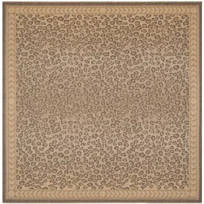 Safavieh Courtyard Collection Daithi Animal Indoor/Outdoor Square Area Rug