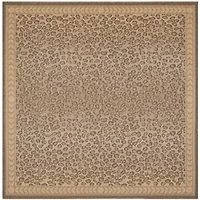 Safavieh Courtyard Collection Daithi Animal Indoor/Outdoor Square Area Rug