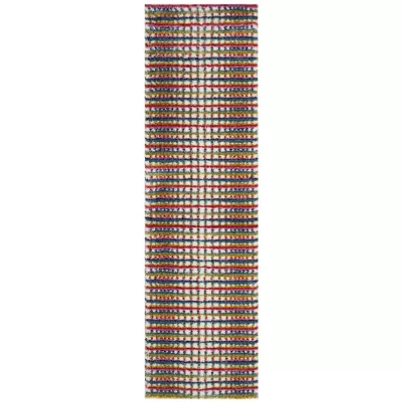Safavieh Dorian Geometric Shag Rectangular Runner