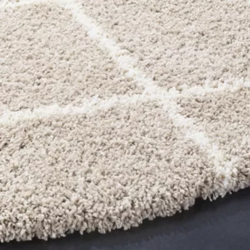 Safavieh Hudson Shag Collection Salome Geometric Round Area Rug