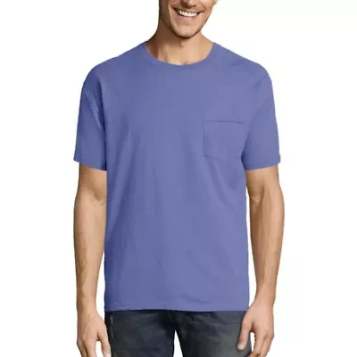 Hanes Men's ComfortWash Garment-Dyed Short Sleeve Tee with Pocket