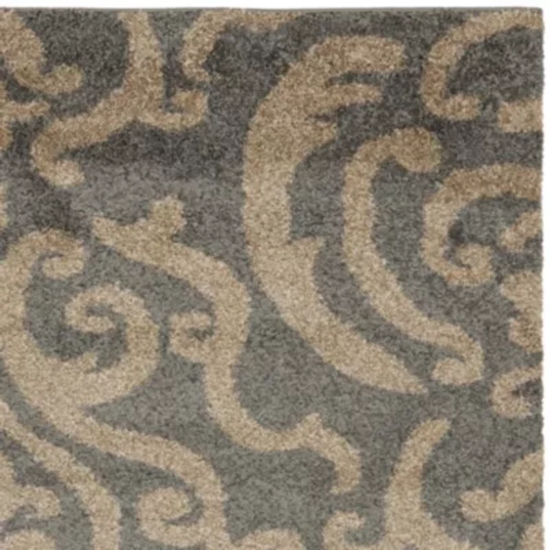 Safavieh Shag Collection Rosheen Damask Square Area Rug