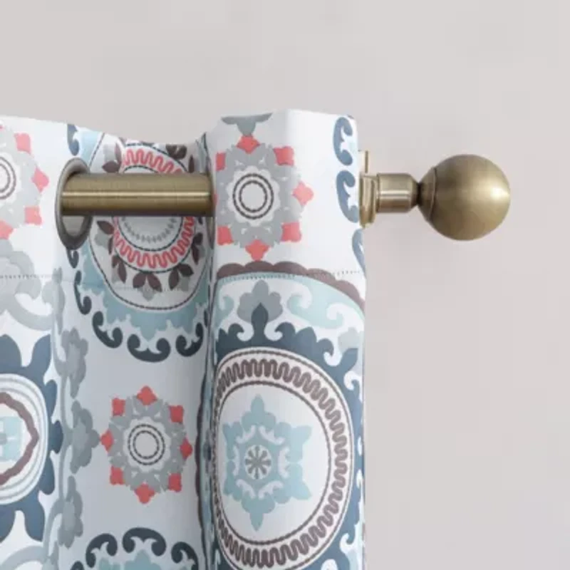 Sun Zero Nepal Grommet Top Energy Saving Blackout Single Curtain Panel