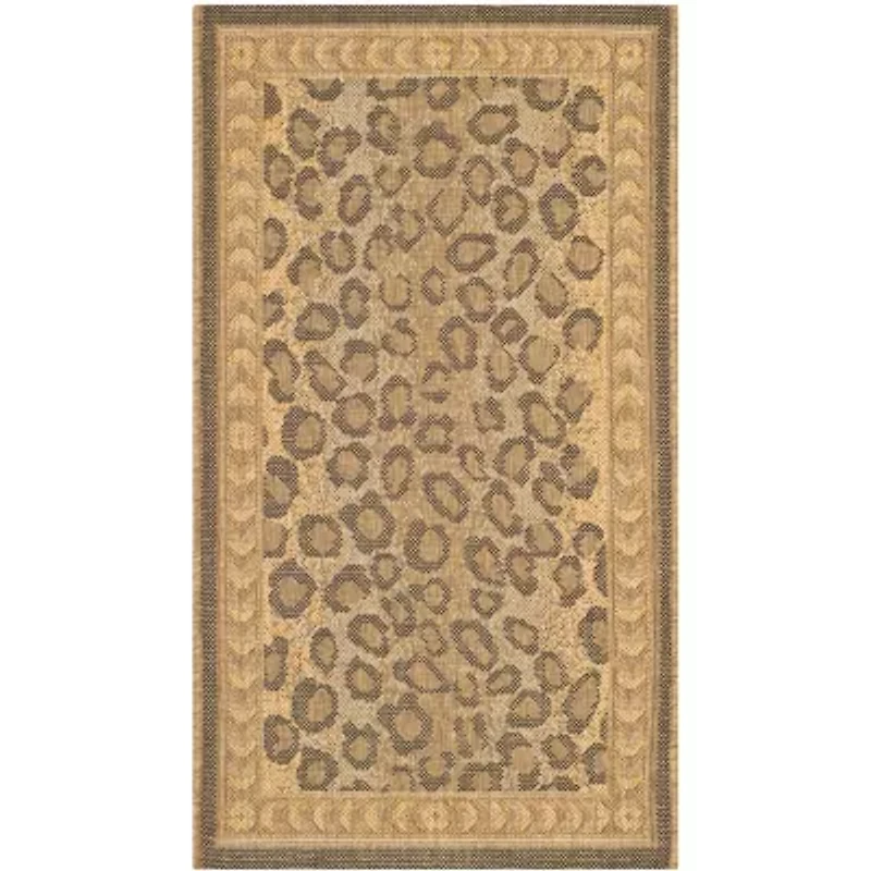 Safavieh Courtyard Collection Daithi Animal Indoor/Outdoor Area Rug