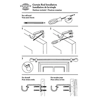 Exclusive Home Curtains White Mosaic 1 Adjustable Curtain Rod