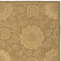 Safavieh Courtyard Collection Crystal Oriental Indoor/Outdoor Runner Rug