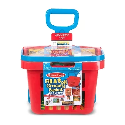Melissa & Doug Fill And Roll Grocery Basket Housekeeping Toy